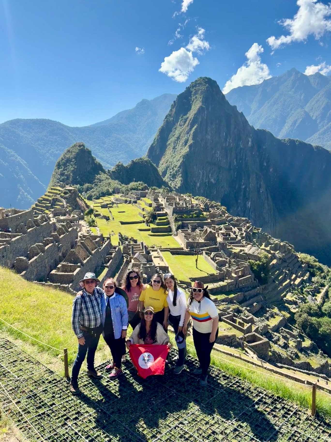 Grupo en Machu Picchu, Perú